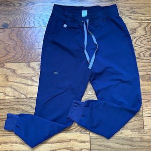Navy Figs jogger scrub bottoms